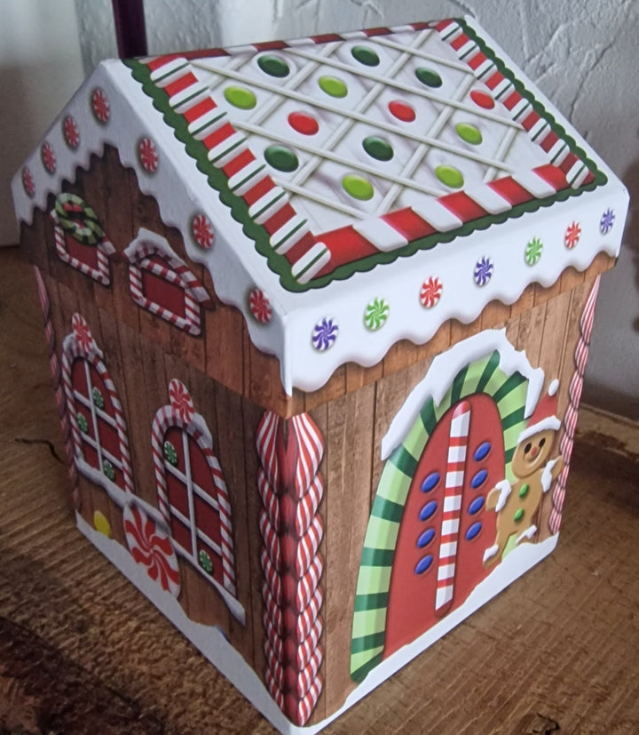 Geschenk-Karton  " Lebkuchenhaus"  ca. 20 cm x 15 cm - British Moments / Fernweh-Kaufhaus