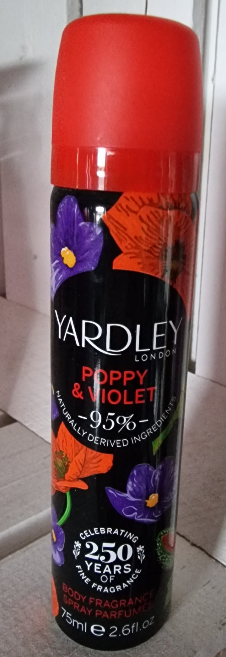 Yardley Body  Fragrance " Poppy & Violet ",   ml Spray - British Moments / Fernweh-Kaufhaus
