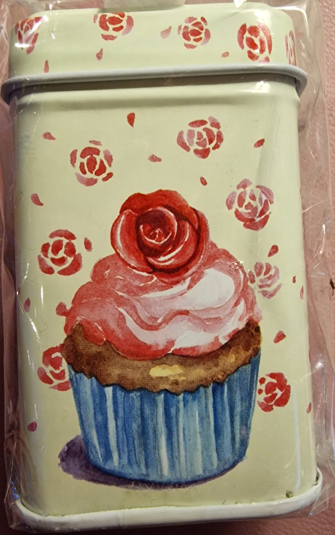 Mini Blechdose mit Cupcake Motiv