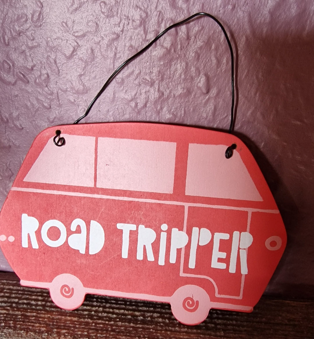 Mini /MDF Holzschild  Campervan-Serie "Road Tripper"