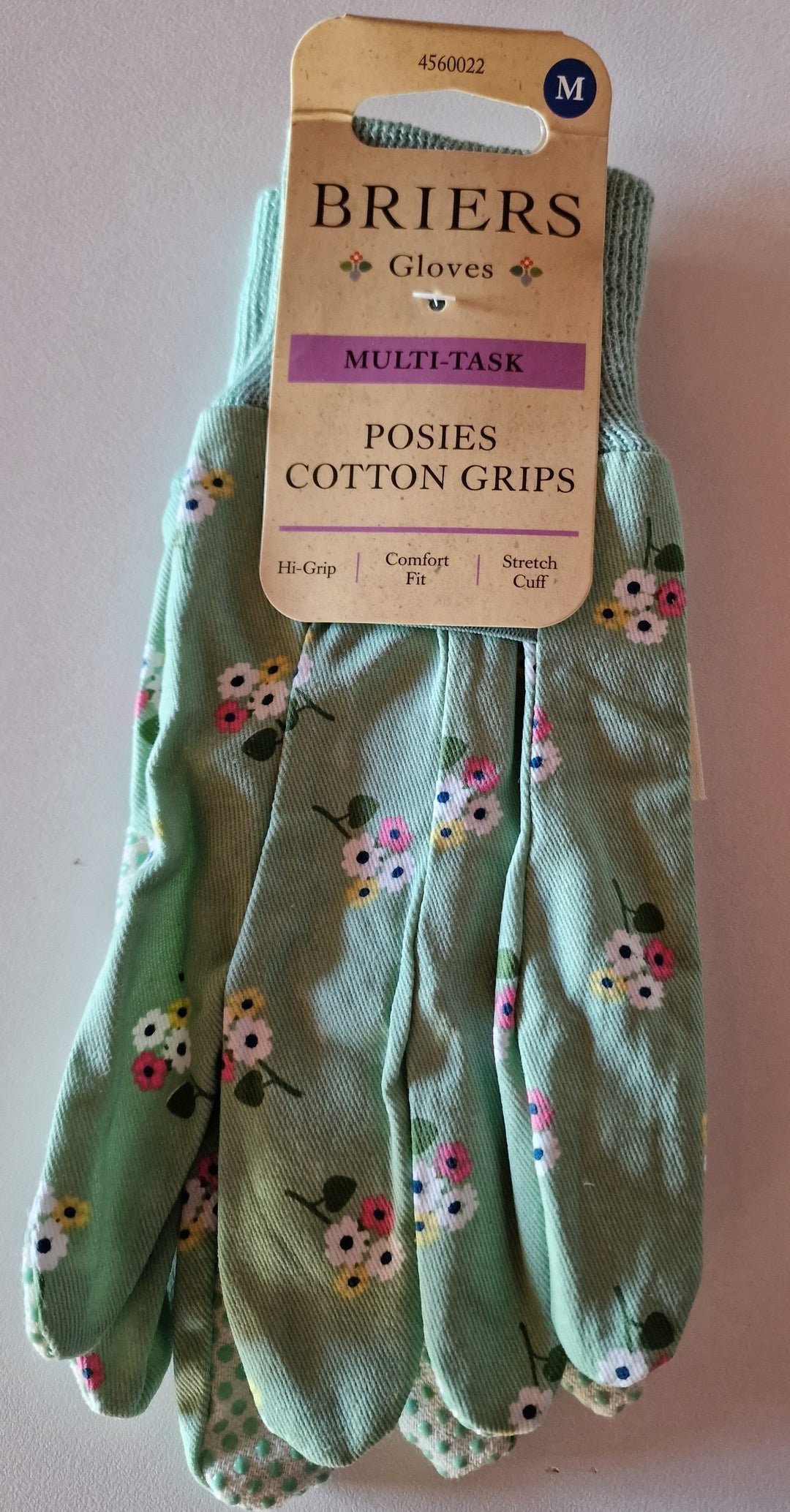Briers Garten-Damenhandschuhe mit Blumendekor, Grösse M , gruen