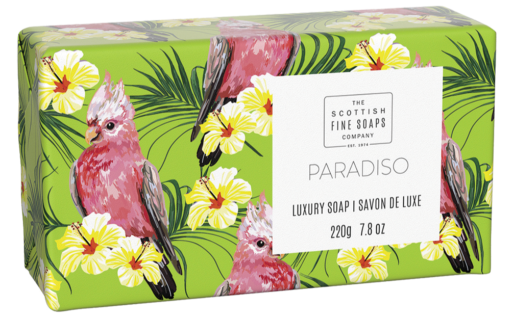 Scottish Fine Soaps Luxury Soap Bars "Paradiso " Luxury Soap 220 g - British Moments