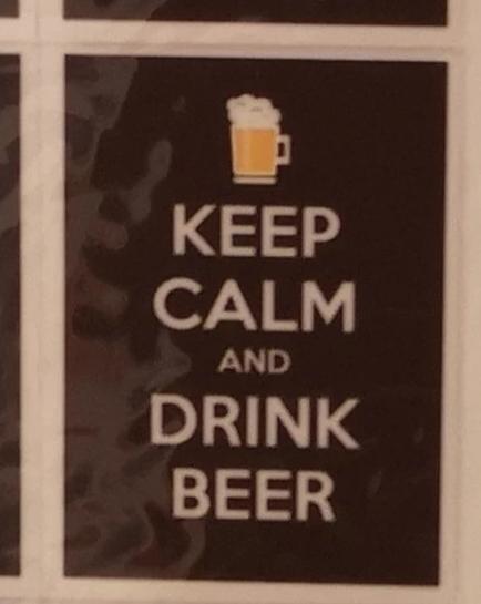 Aufkleber- Set "Keep calm and drink wine /beer" - British Moments