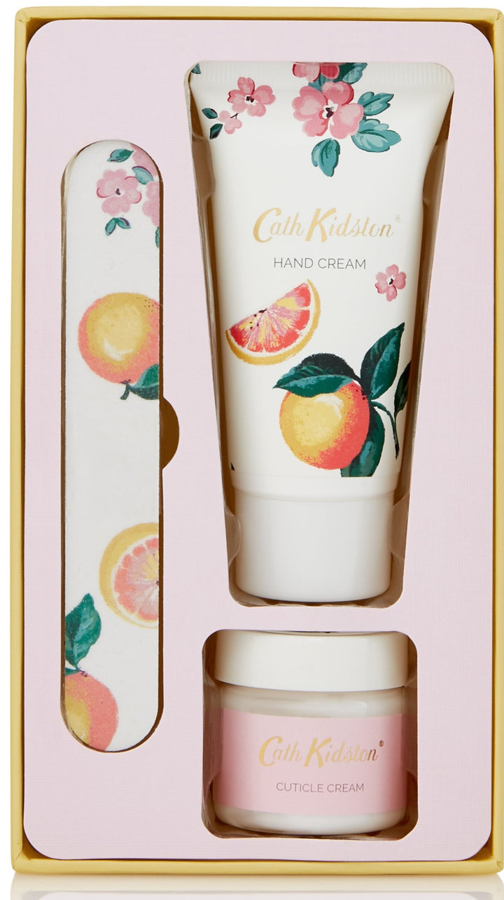 Cath Kidston Manicure Set, Grapefruit & Ginger  3-teiliges Maniküre Set - British Moments