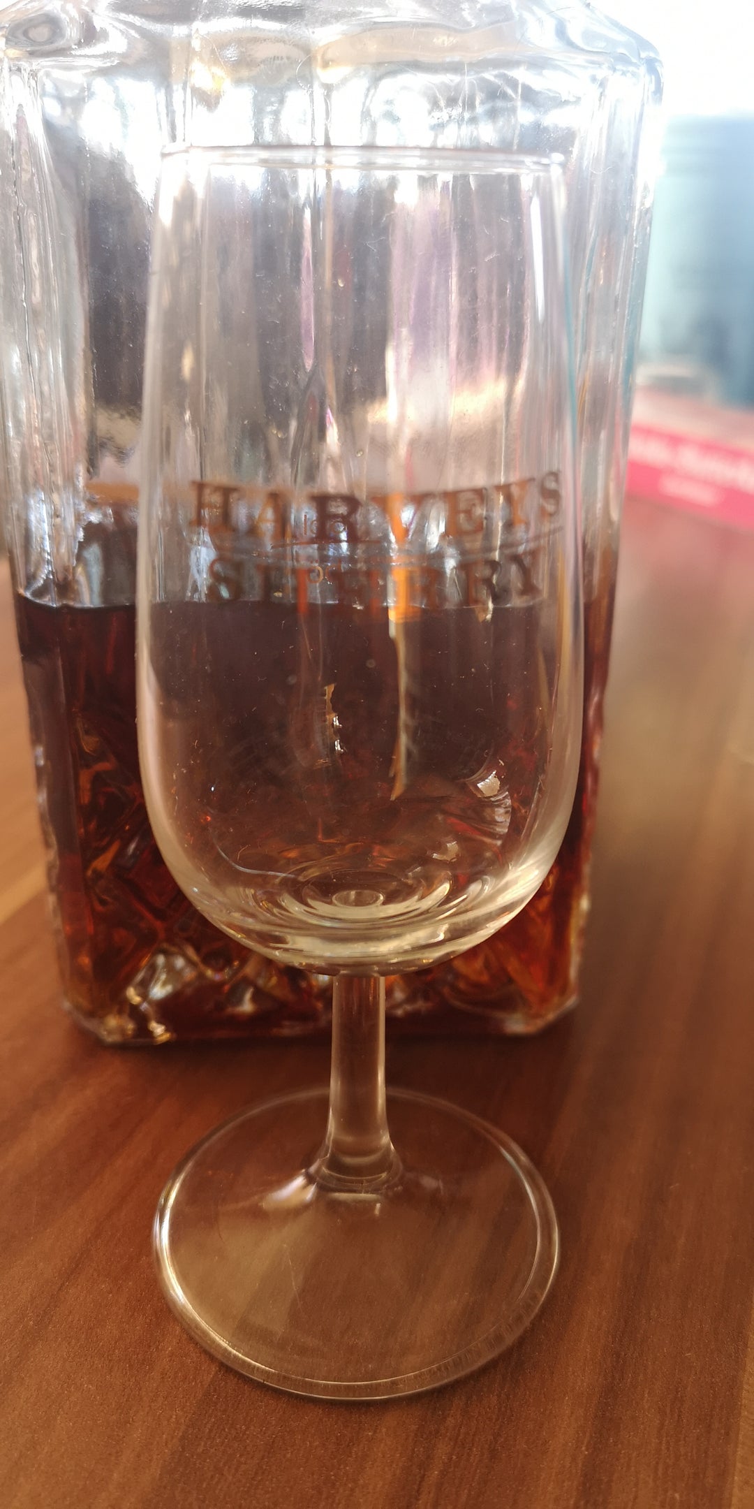 Sherry Glas  mit Beschriftung "Harvey's Sherry" - British Moments