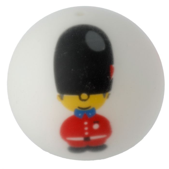 Knautschiger Stressball "London Guard ," weiß