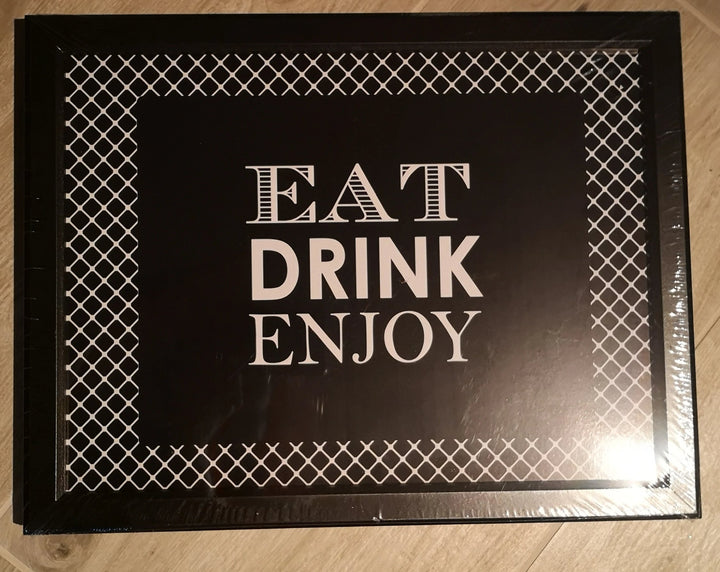 Laptray, Knietablett  "Eat Drink Enjoy" - British Moments