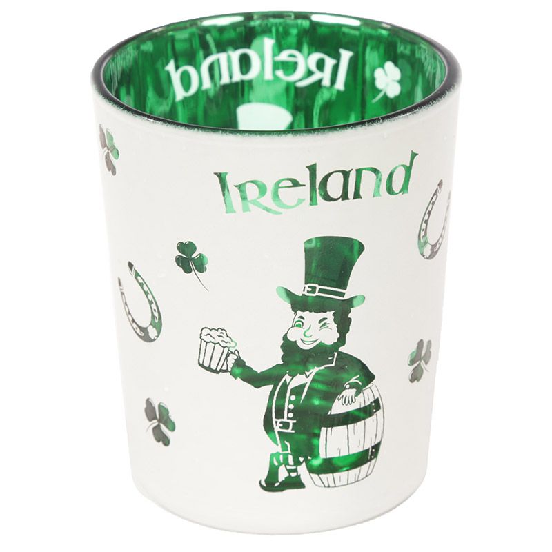 Teelichtglas,  Irischer Glückskobold "Leprechaun" - British Moments / Fernweh-Kaufhaus