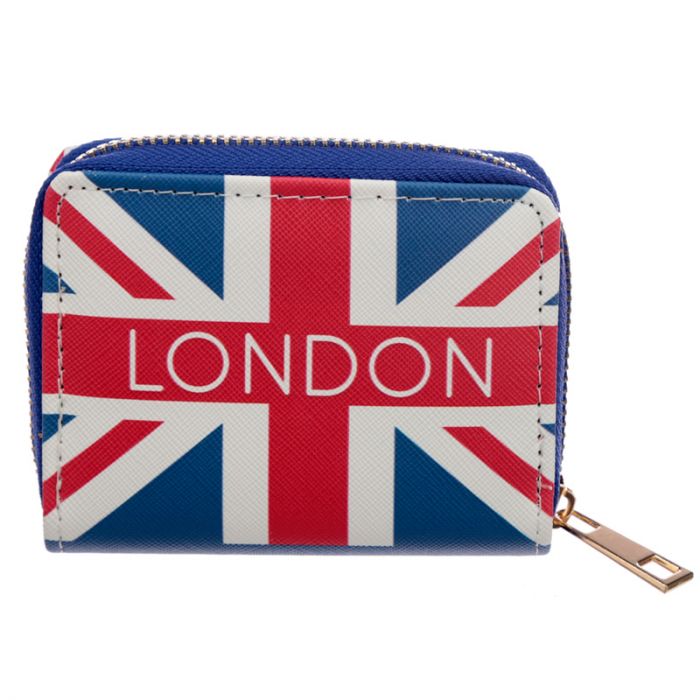 London / Union Jack  kleines Portemonnaie mit Reißverschluss - British Moments / Fernweh-Kaufhaus