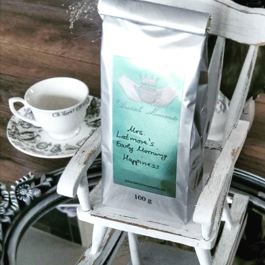 UNSER EIGENES LABEL "British Moments "-Tee :   Kennenlernpaket für Geniesser ( 3x 100 gr Tee, lose) - British Moments