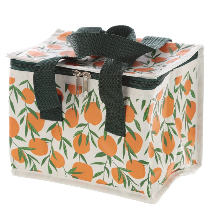Gewebte Mini Kühltasche  "Orangen" . Perfekt für die Picknick-Zeit - British Moments / Fernweh-Kaufhaus