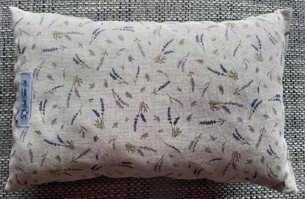 Reisekissen Motiv "Lavendel" Größe 35cm  x 22 cm, Handarbeit - British Moments