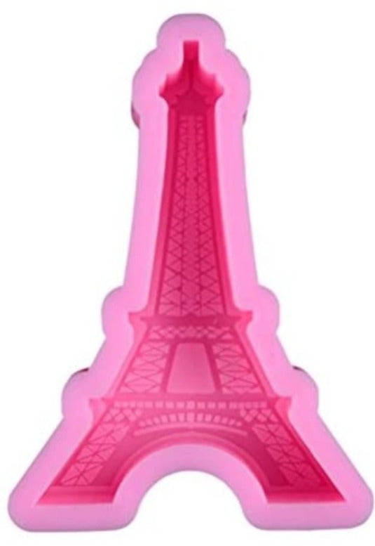 Silikon  - Kuchenform, pink "Eiffelturm", Größe ca. 11 x 8 x 2,7cm - British Moments / Fernweh-Kaufhaus