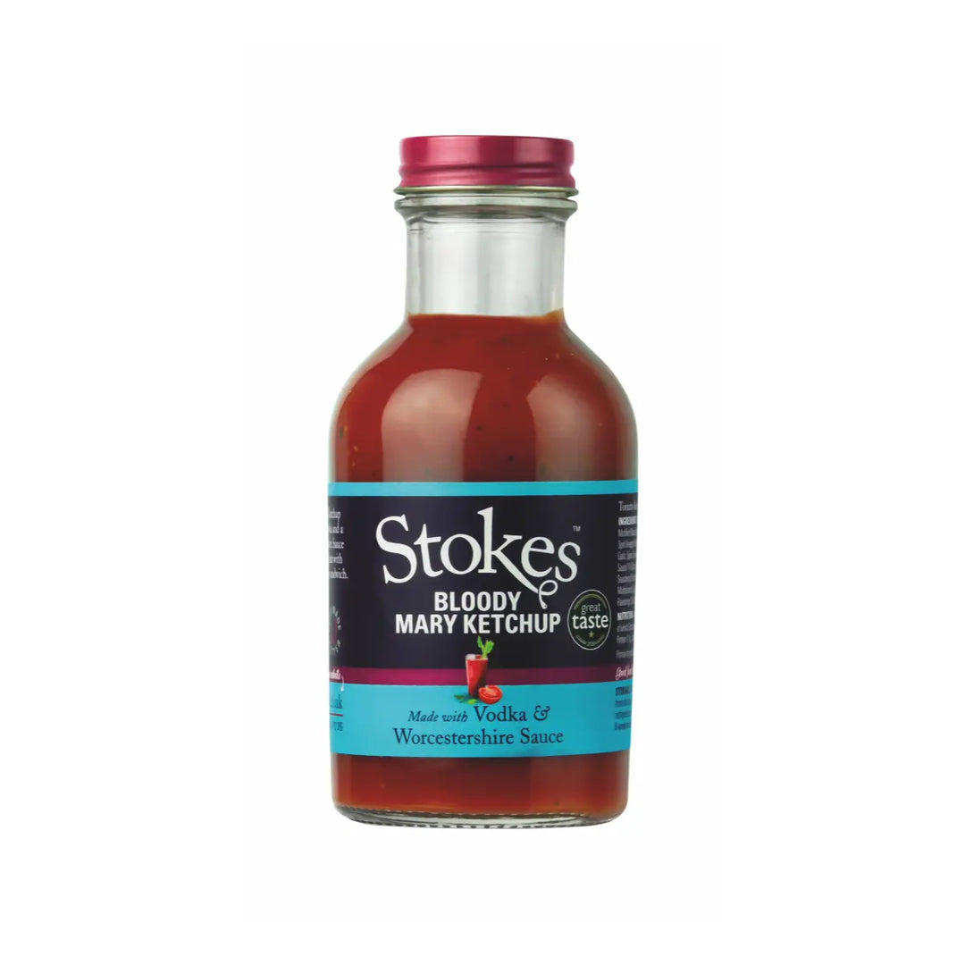 Stokes Bloody Mary Ketchup mit Wodka und Worcestershire Sauce 256ml