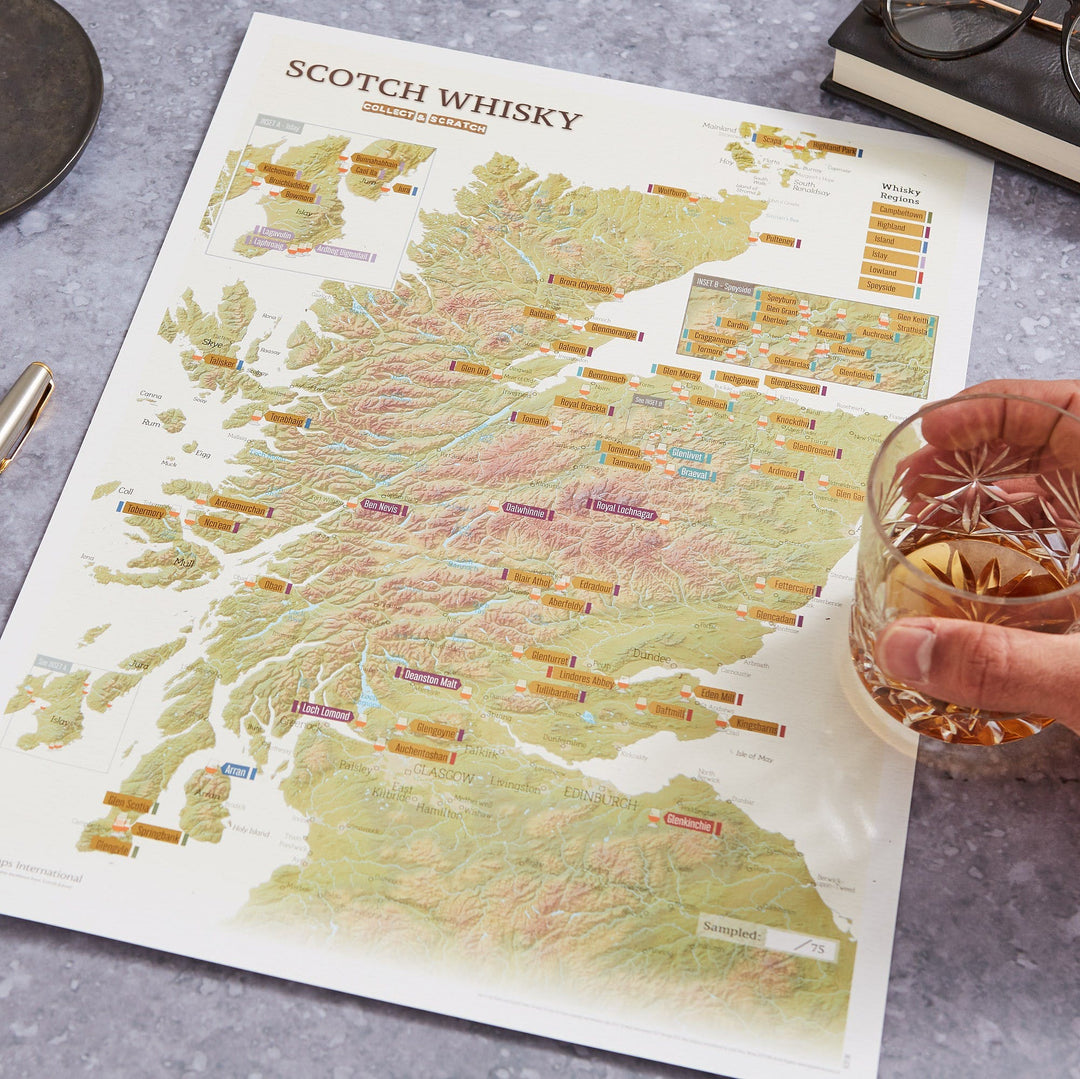 Scratch Karte Schottland Whisky Distillerien zum Freikratzen++++COMING SOON+++ - British Moments