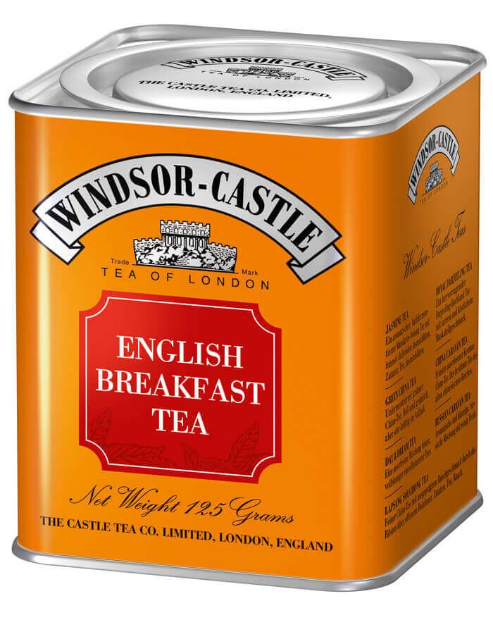 Windsor Castle English Breakfast Tea, lose, 125 gr Dose - British Moments