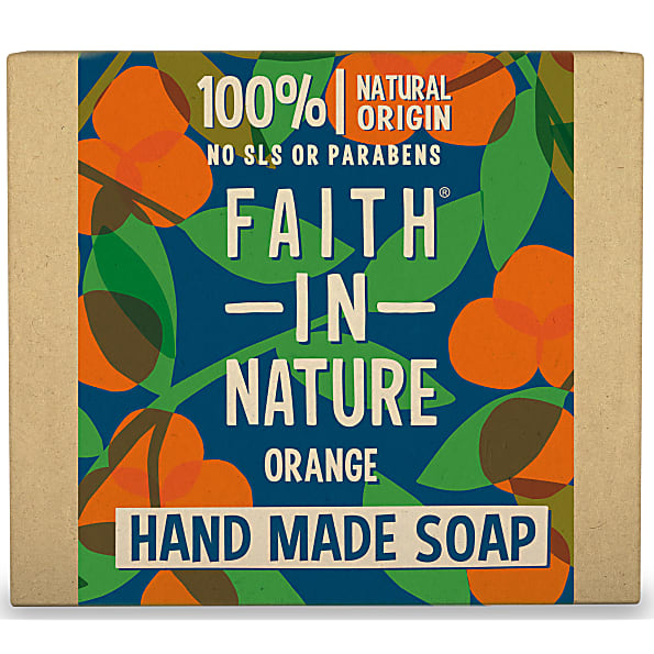"Faith in Nature " Handgefertigte Seife, made in UK, 100 gr Stück - British Moments