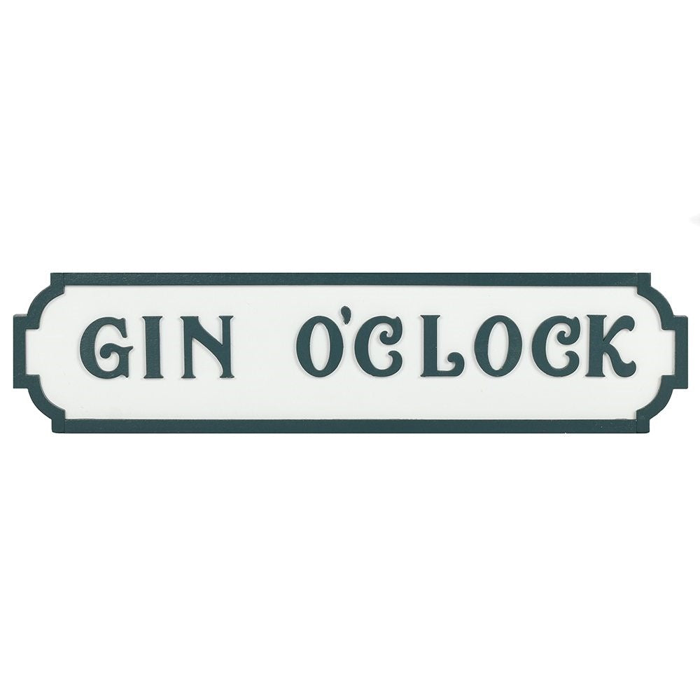 Schild  "Gin  'o clock ", 38cm, - British Moments