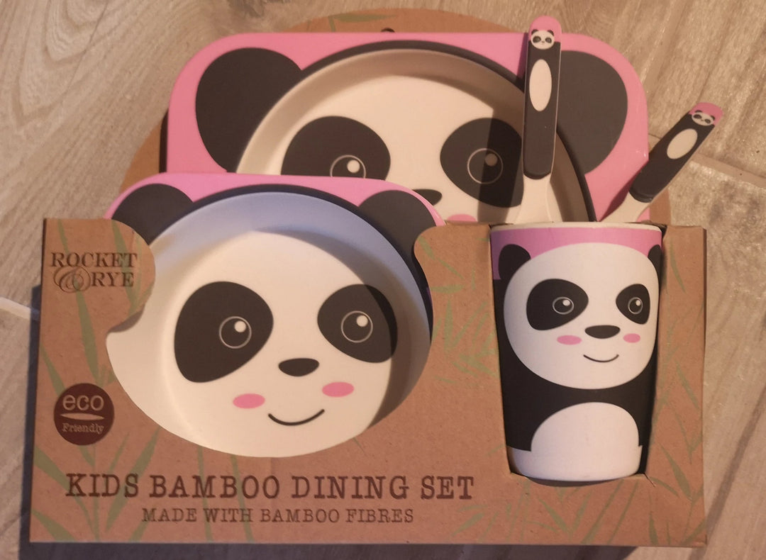 Kindergeschirrset Bambus "Panda" - British Moments