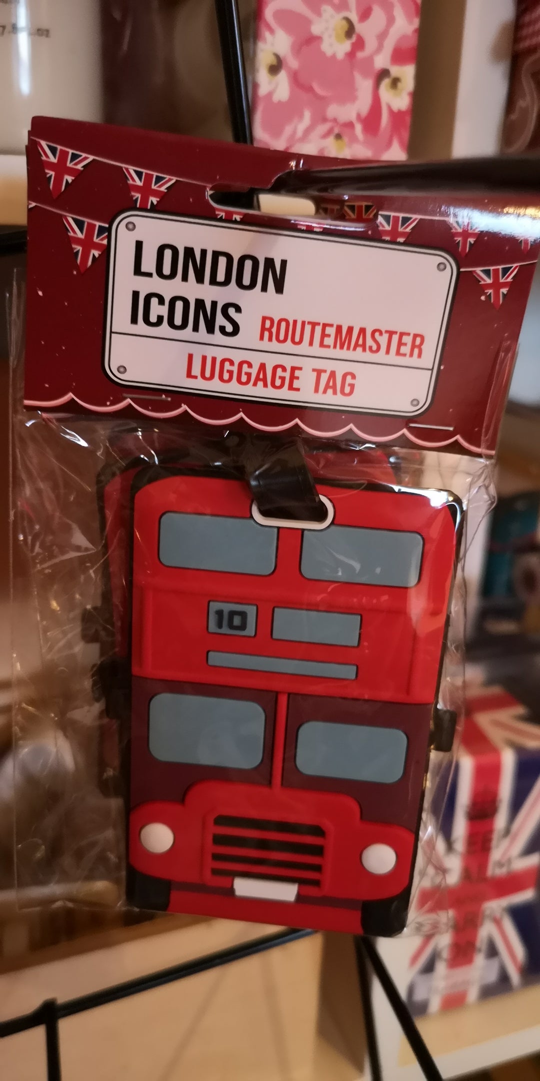 Gepäckanhänger PVC "Doppeldeckerbus" - British Moments