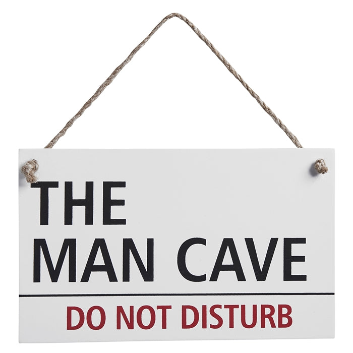 Holzschild "The Man Cave- do not disturb " Im Design der Londoner Strassenschilder - British Moments
