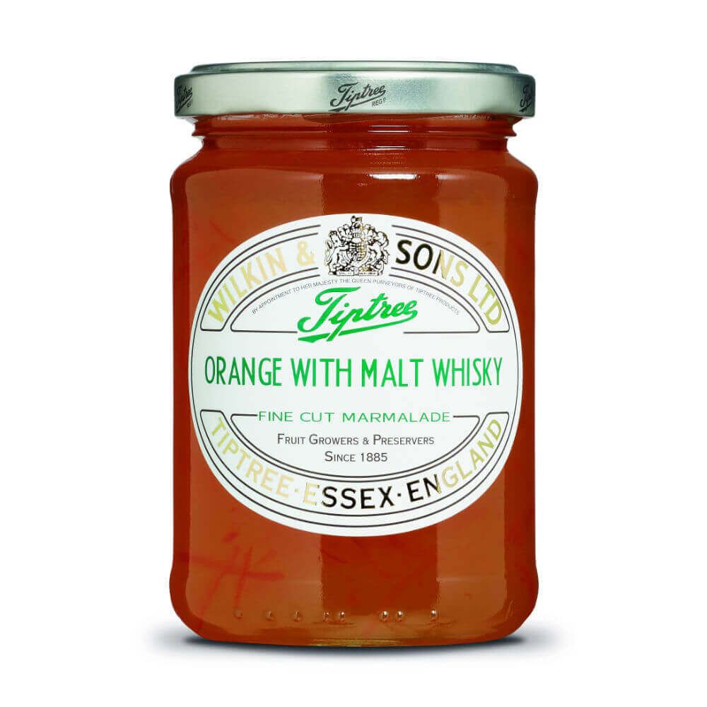 Orange & Malt Whisky fine cut Marmalade,- British Moments