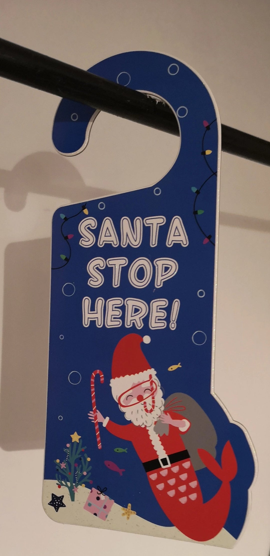 Türschild "Santa Stop here" - British Moments