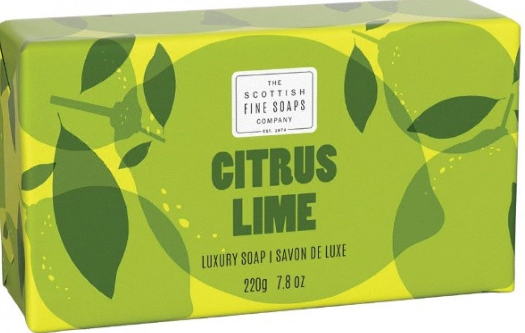 Scottish Fine Soaps Luxury Soap Bars Citrus Lime Luxury Soap 220 g - British Moments