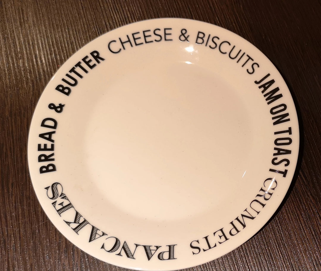 Dessertteller "Bread&Butter, Cheese&Biscuits,Jam&Toast, Crumpets, Pancakes" - British Moments