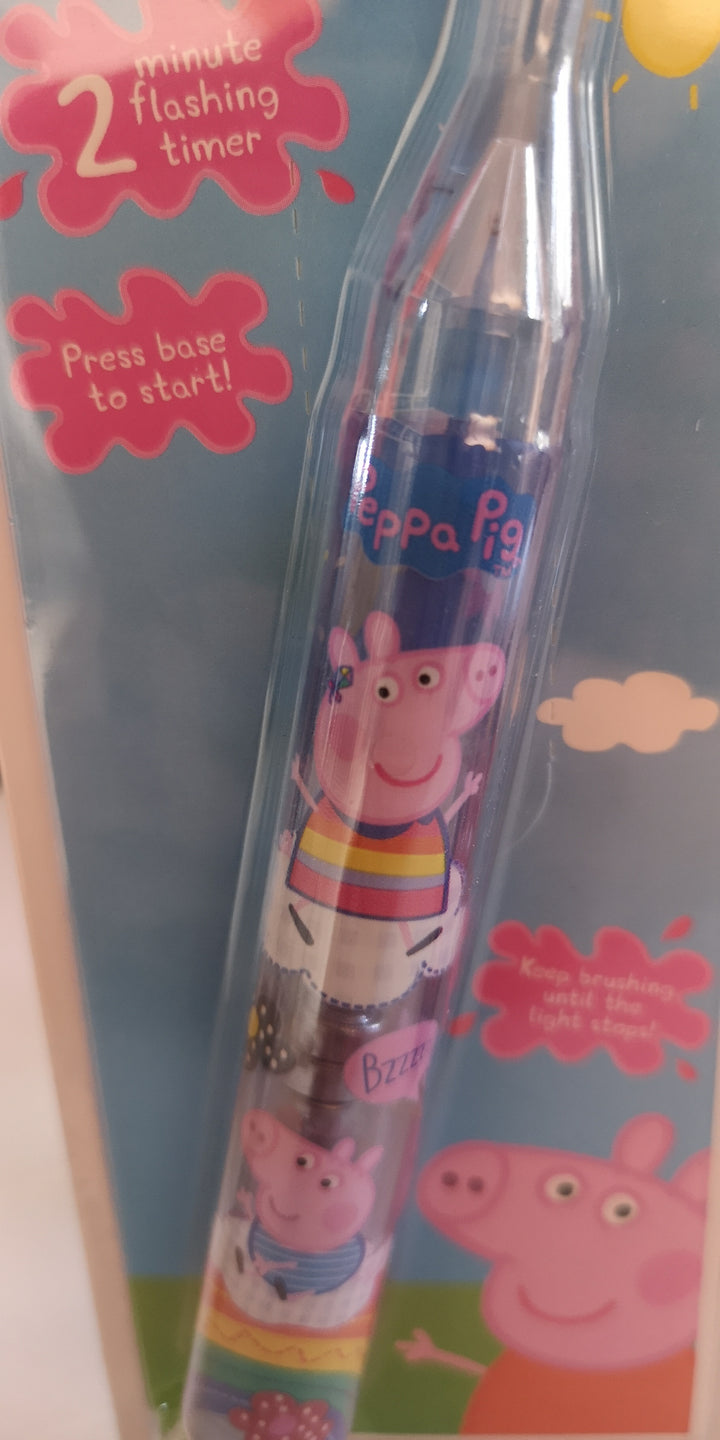Peppa Pig, blinkende  Zahnbürste für Kinder, batteriebetrieben - British Moments